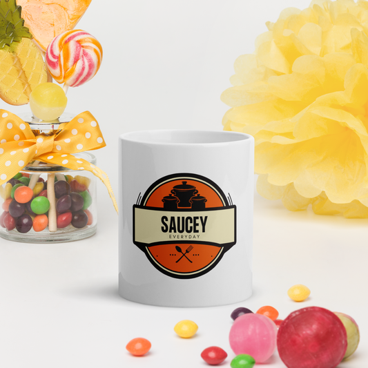 Saucey Everyday glossy mug